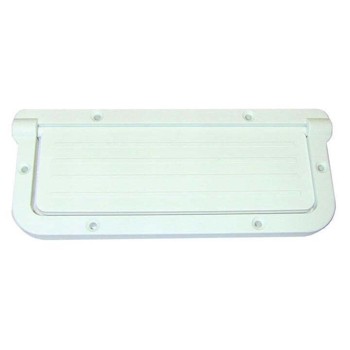 TH Marine Large Rectangular Scupper White LRS2DP