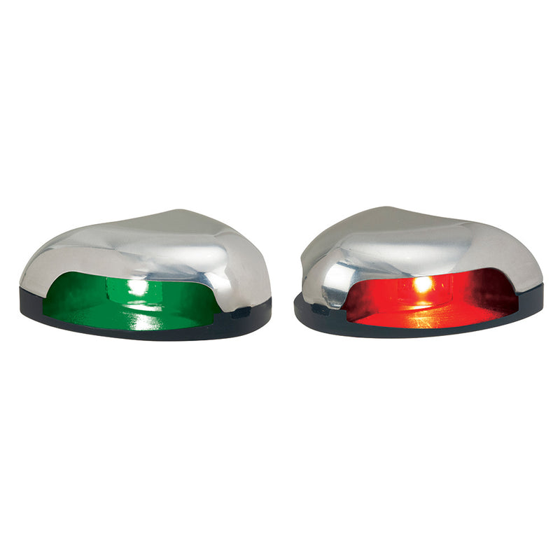 Perko Red/Green Horizontal Mount Side Light - Pair - Stainless Steel [0626DP0STS]