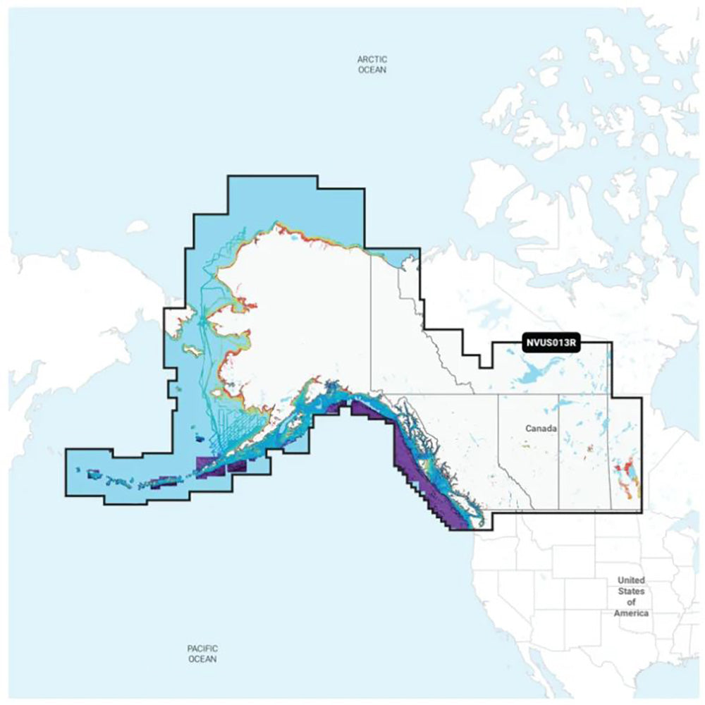 Garmin Navionics Vision NVUS013R Canada West  Alaska