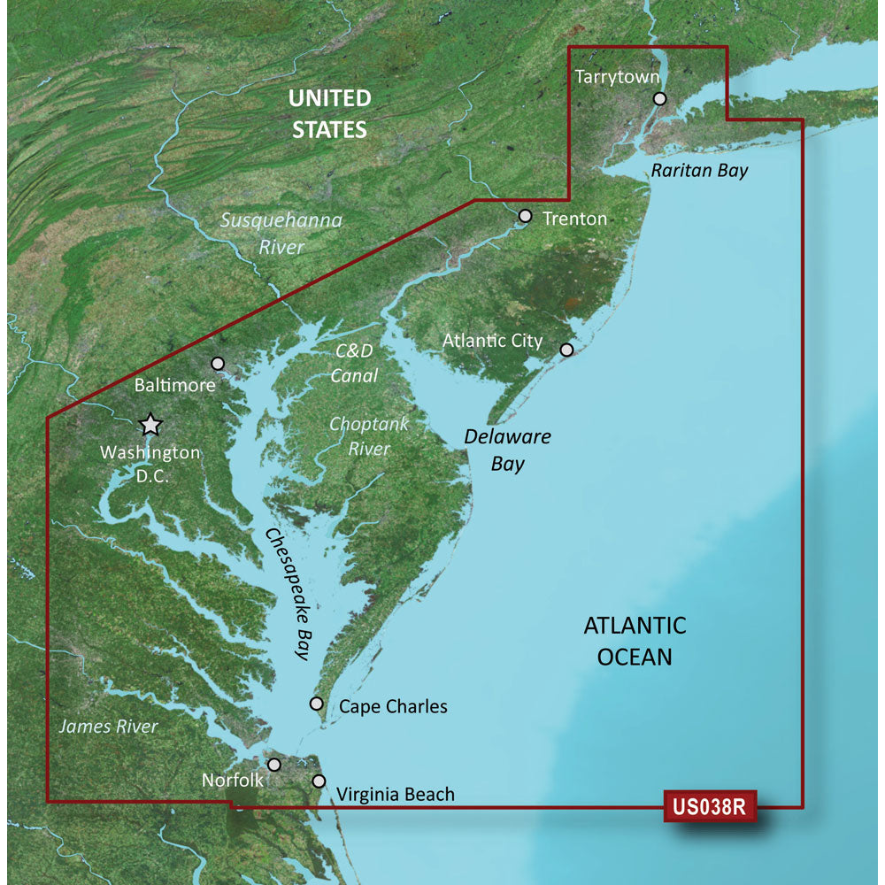 Garmin BlueChart g3 Vision HD  VUS038R  New York  Chesapeake  microSDSD 010C100400