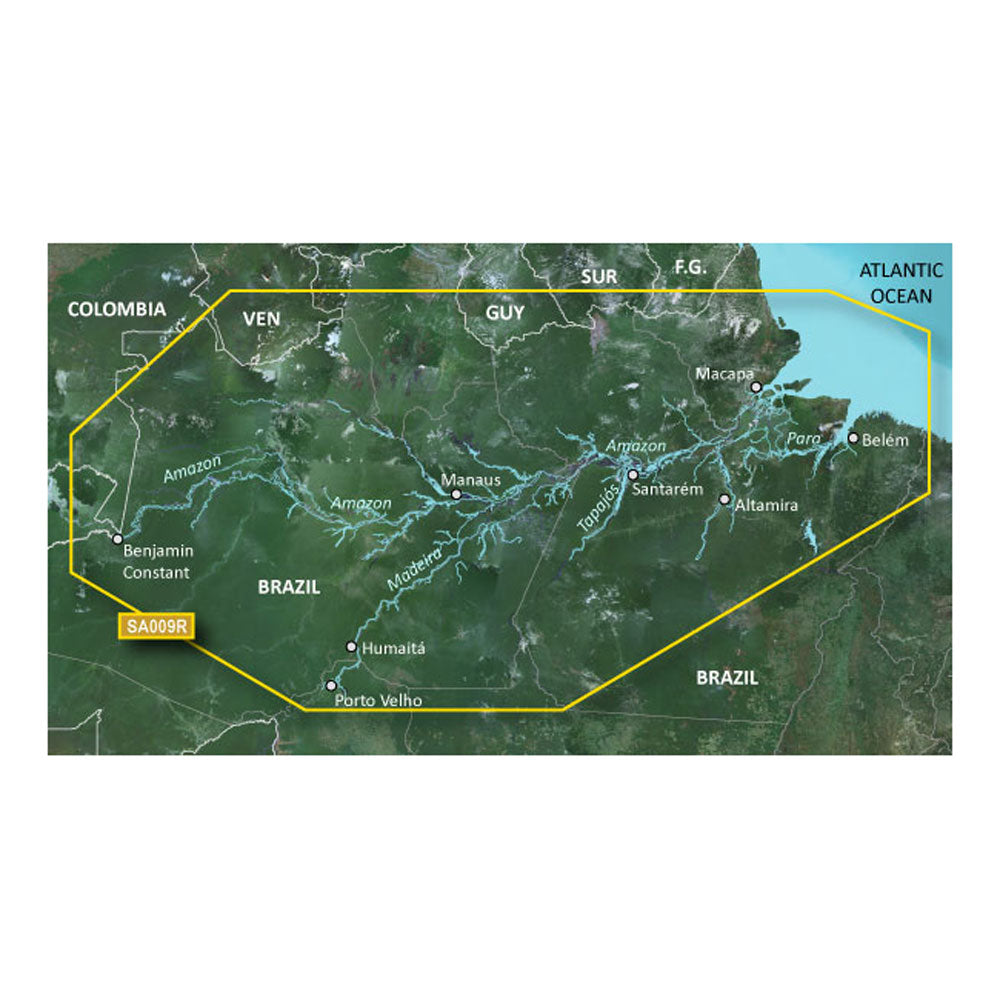 Garmin BlueChart g3 HD  HXSA009R  Amazon River  microSDSD 