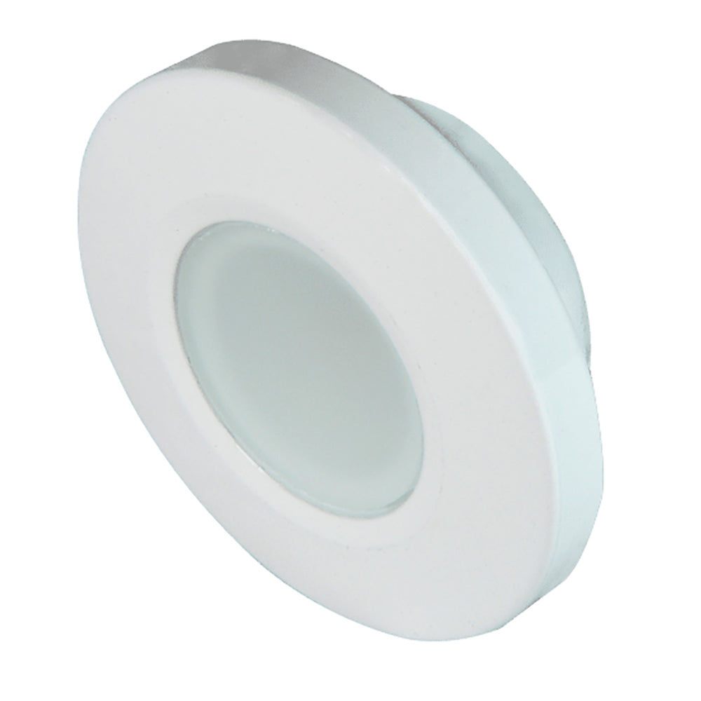 Lumitec Orbit  Flush Mount Down Light  White Finish  4Color BlueRedPurpleWhite Non Dimming 112520