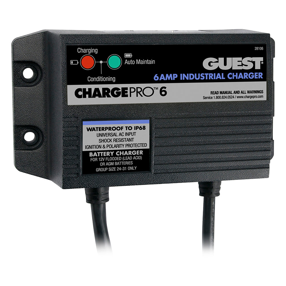 Guest 6A12V 1 Bank 120V Input OnBoard Battery Charger 28106