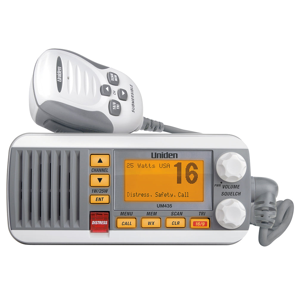 Uniden UM435 Fixed Mount VHF Radio  White 