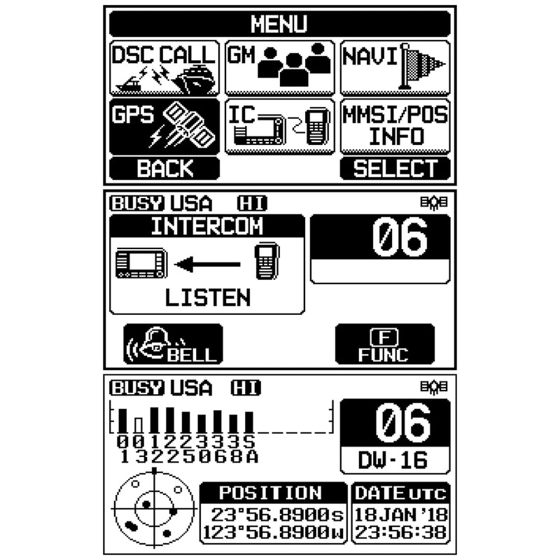 Standard Horizon GX1800G Fixed Mount VHF wGPS 