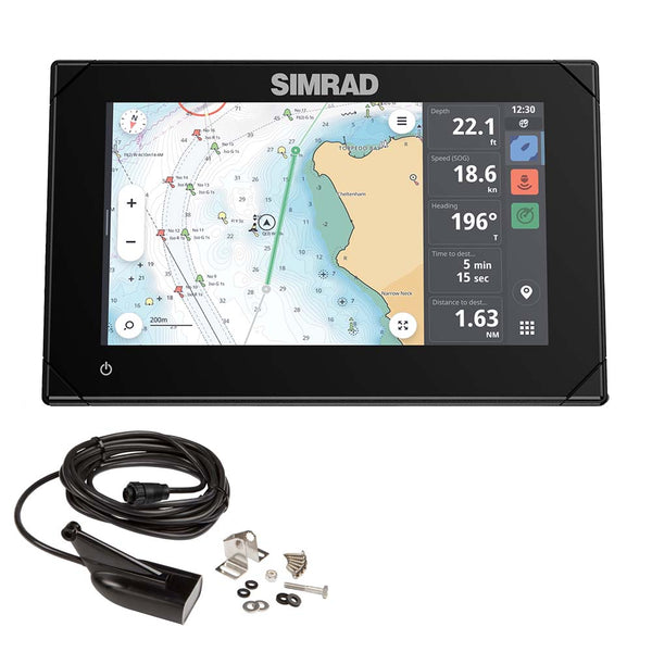 Simrad NSX 3007 7 Combo Chartplotter  Fishfinder wHDI Transducer 00015371001