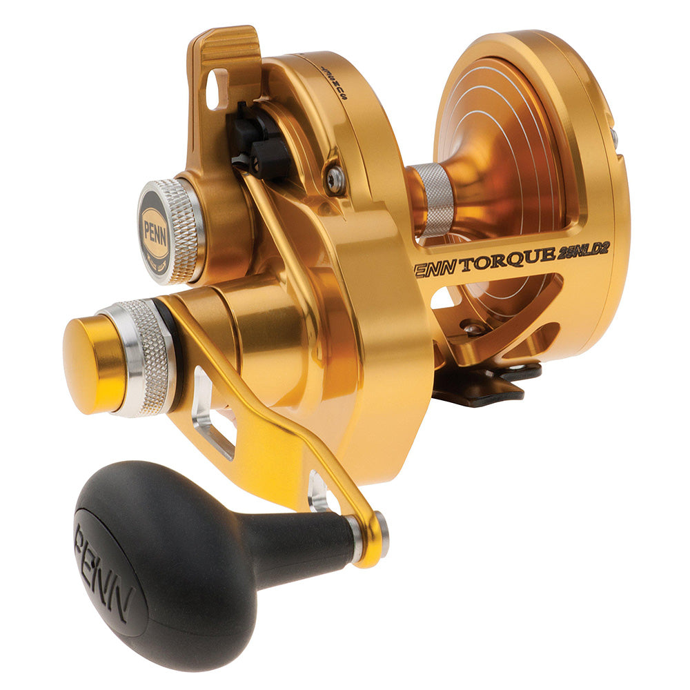 PENN Torque Lever Drag 2 Speed Reel Gold 