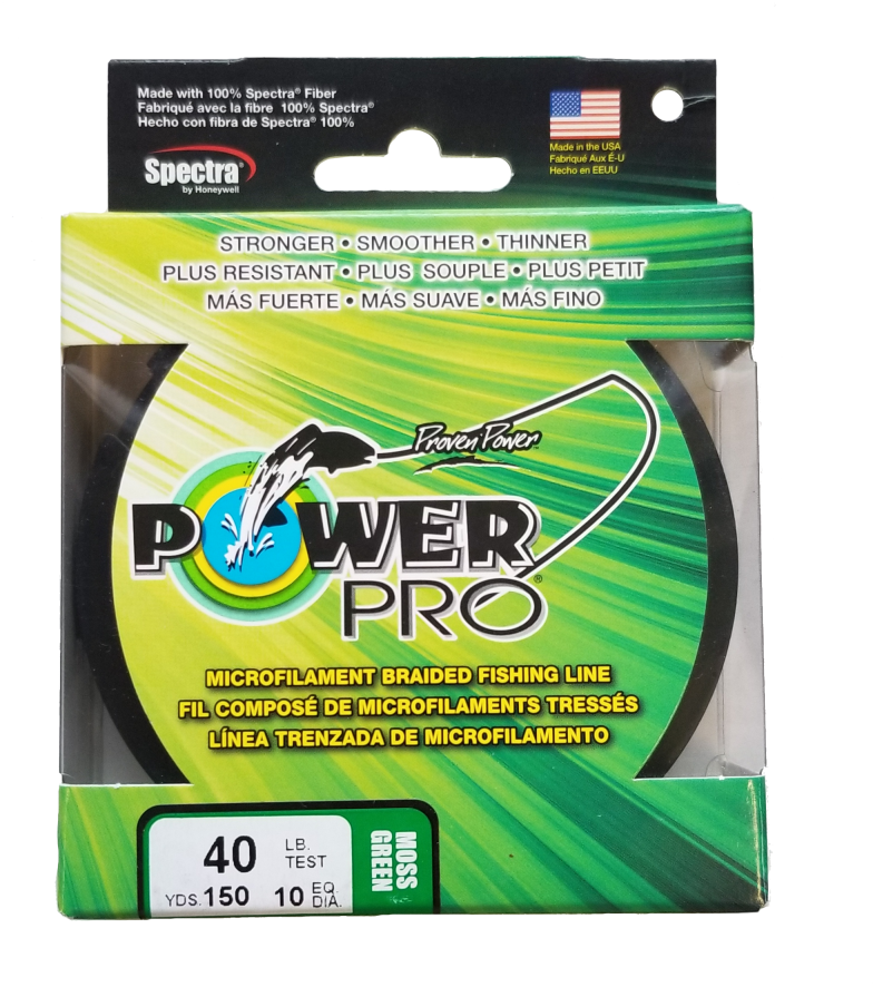 Power Pro Moss Green 40 lb 150 yds Braided Fishing Line