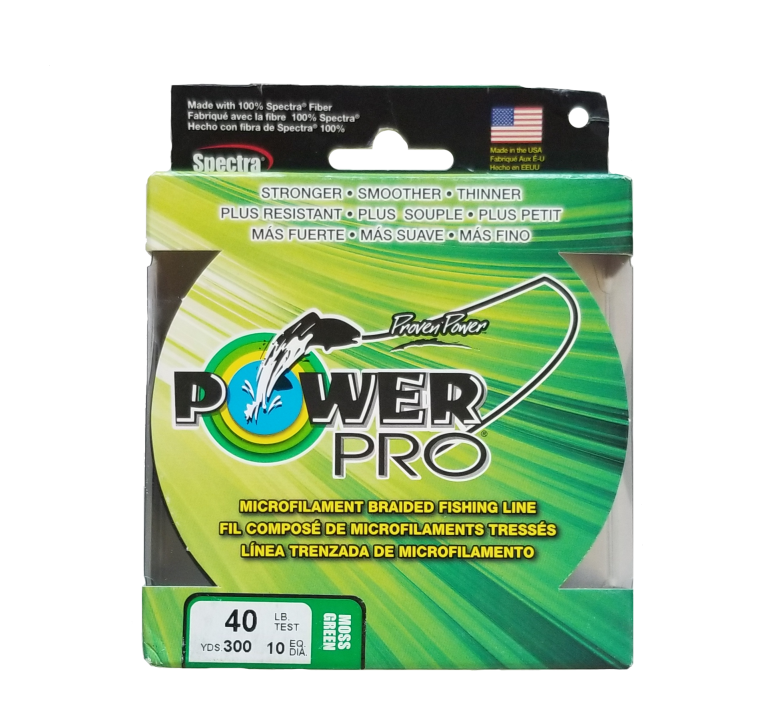 Power Pro Moss Green 40 lb 300 yds Braided Fishing Line