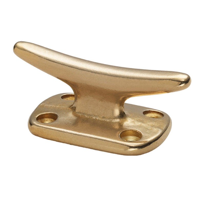 Whitecap Fender Cleat  Polished Brass  2 S976BC