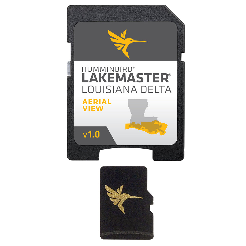 Humminbird LakeMaster Aerial Satellite View  Louisiana Delta 6000501