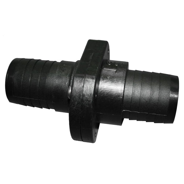 TH Marine Double Barb Inline Scupper Check Valve  112  Black ILS1500DP