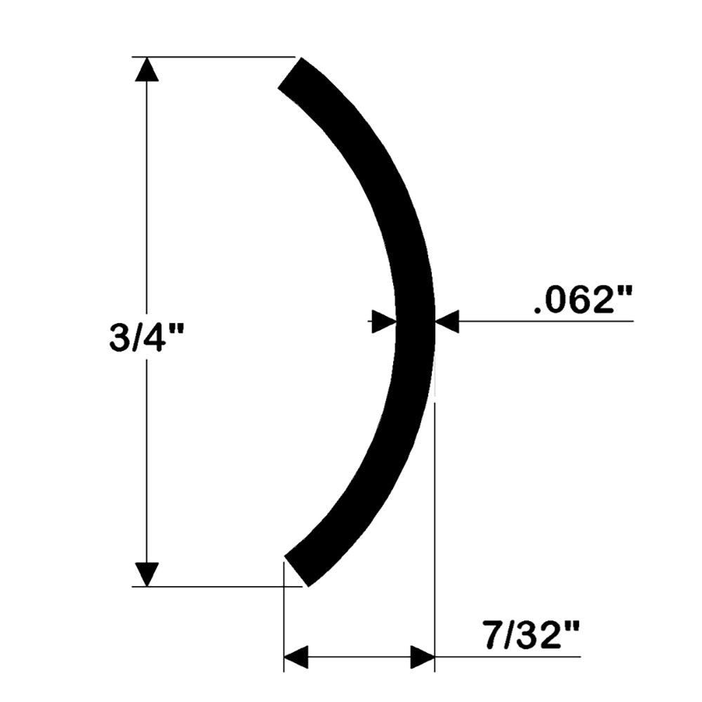 Stainless Steel Rub Rail Insert 