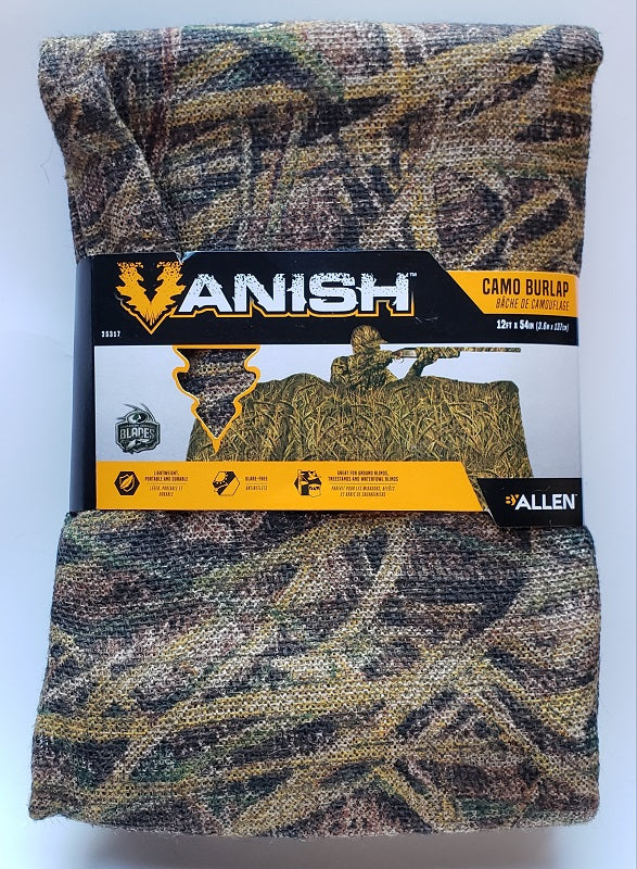 Allen Vanish Burlap 12ft x 54in Mossy Oak Shadow Grass Blades™ 25317