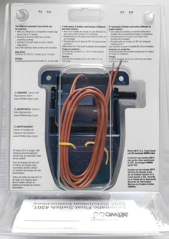 Attwood Automatic Float Switch