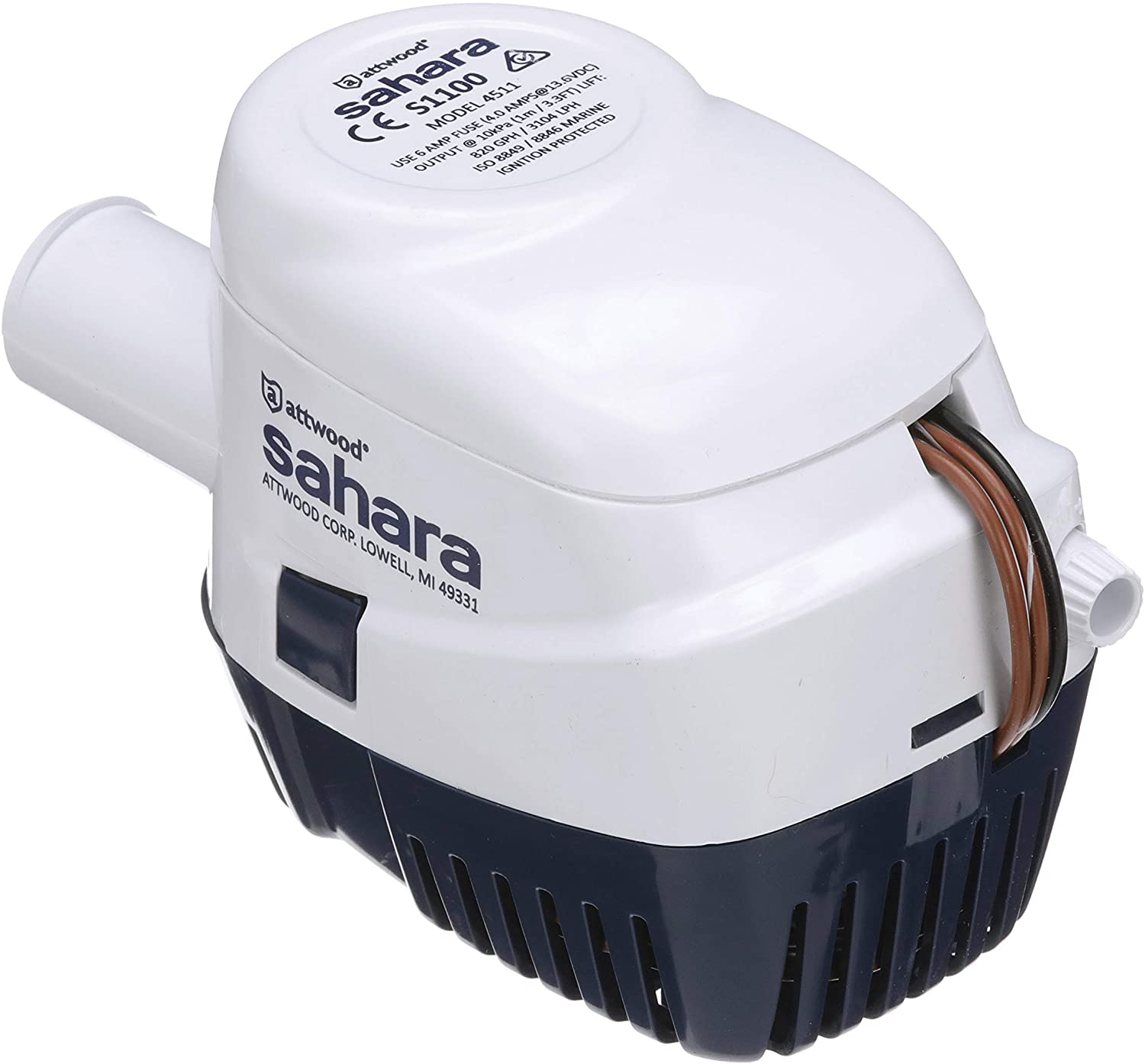 Attwood Sahara 1100GPH Automatic Bilge Pump 4511-7