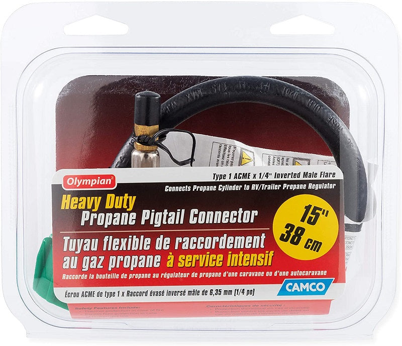 Camco Heavy Duty 15" Pigtail Connector 59065