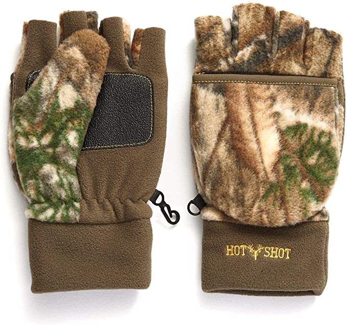 Hot Shot Men's Bull's Eye Pop-Top Mitten Realtree Edge 25-695C-ED