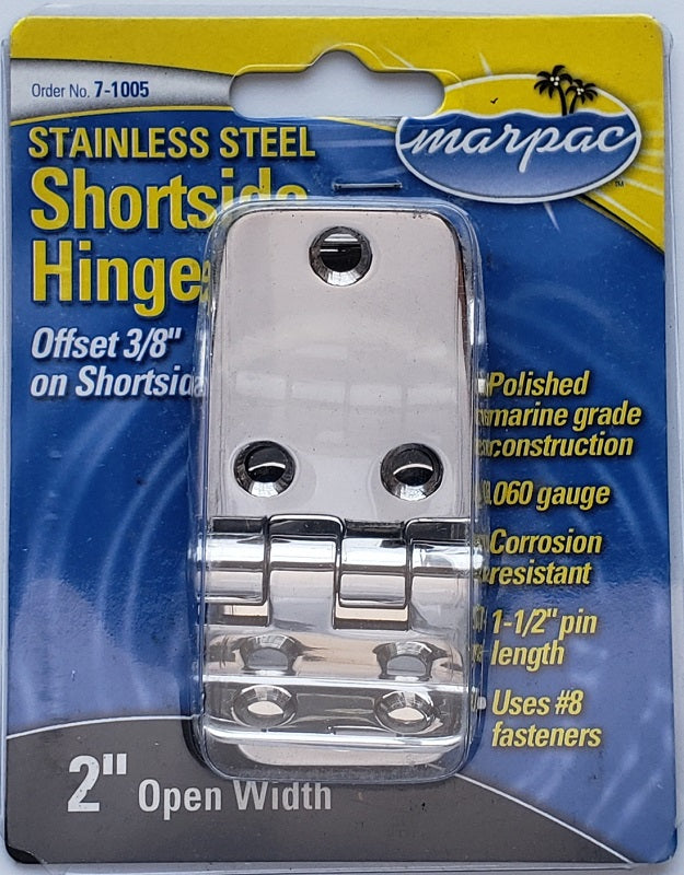 Marpac Stainless Steel 2" Offset Shortside Hinge 7-1005