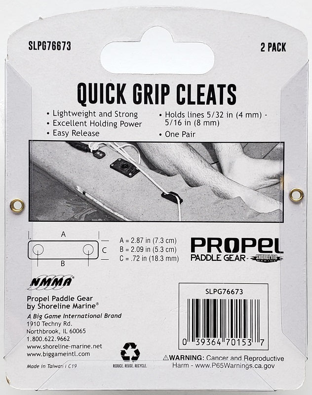 Propel Paddle Gear Kayak Quick Grip Cleats SLPG76673