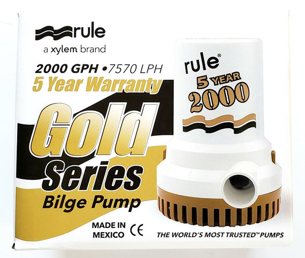 Rule 2000GPH/7570LPH Gold Series Bilge Pump Model 09