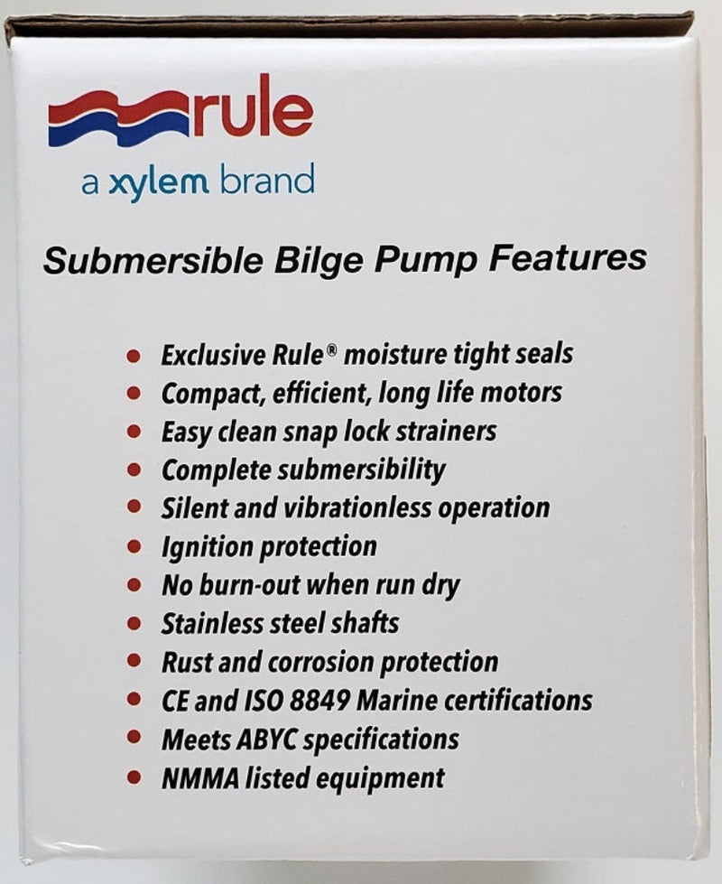 Rule 2000GPH Bilge Pump Model 10-6UL