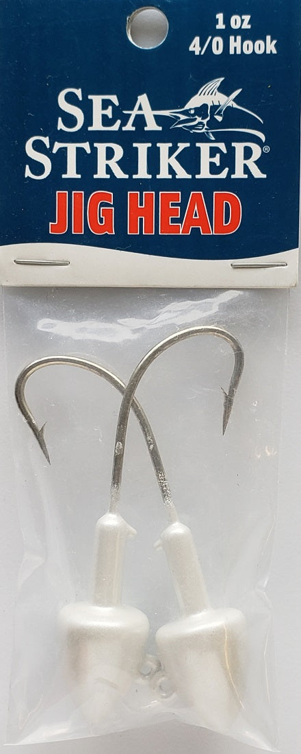 Sea Striker Got-Cha Pearl Jig Heads 2oz 2pk SS20PRL-2