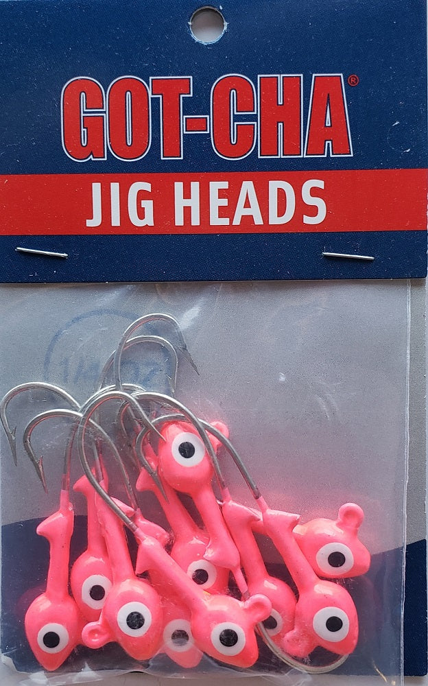 Sea Striker Got-Cha Pink Jig Heads 1/4oz 10pk HSWG14-6