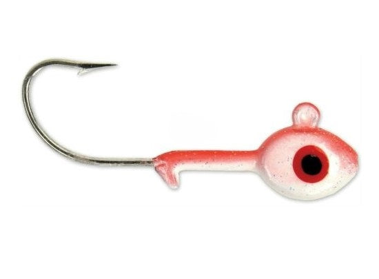 Sea Striker Got-Cha White/Red Jig Heads 1/4oz 7pk HSWG14-91S