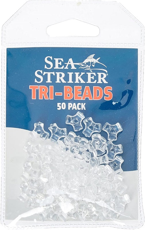 Sea Striker Plastic Tri-Beads - Clear TRI-CL