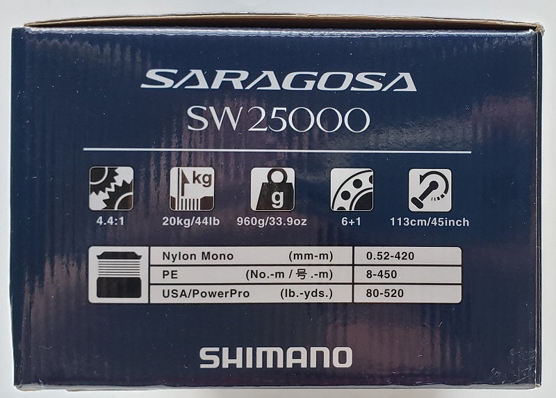 Shimano Saragosa SRG25000SWA Spinning Reel