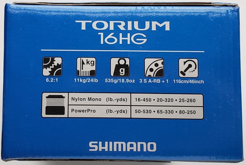 Shimano Torium 16HG Conventional Reel TOR16HGA