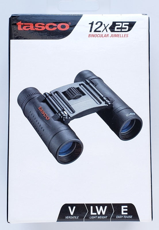 Tasco Essentials 12x25 Binocular Black 178125