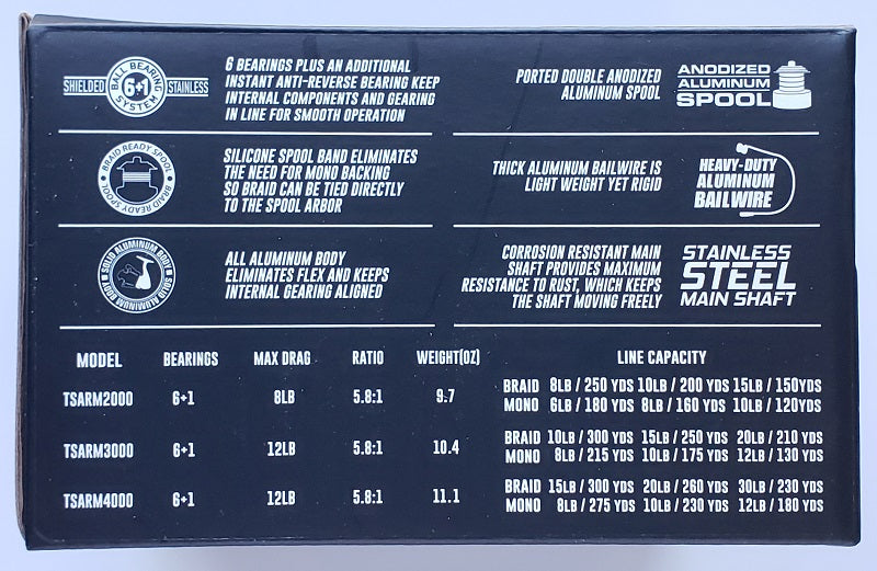 Tsunami ARMR Spinning Reel TSARM4000