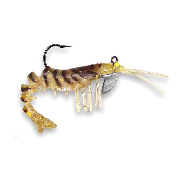 Vudu Shrimp Gold Flake/Black Stripe 3-1/4" 2pk